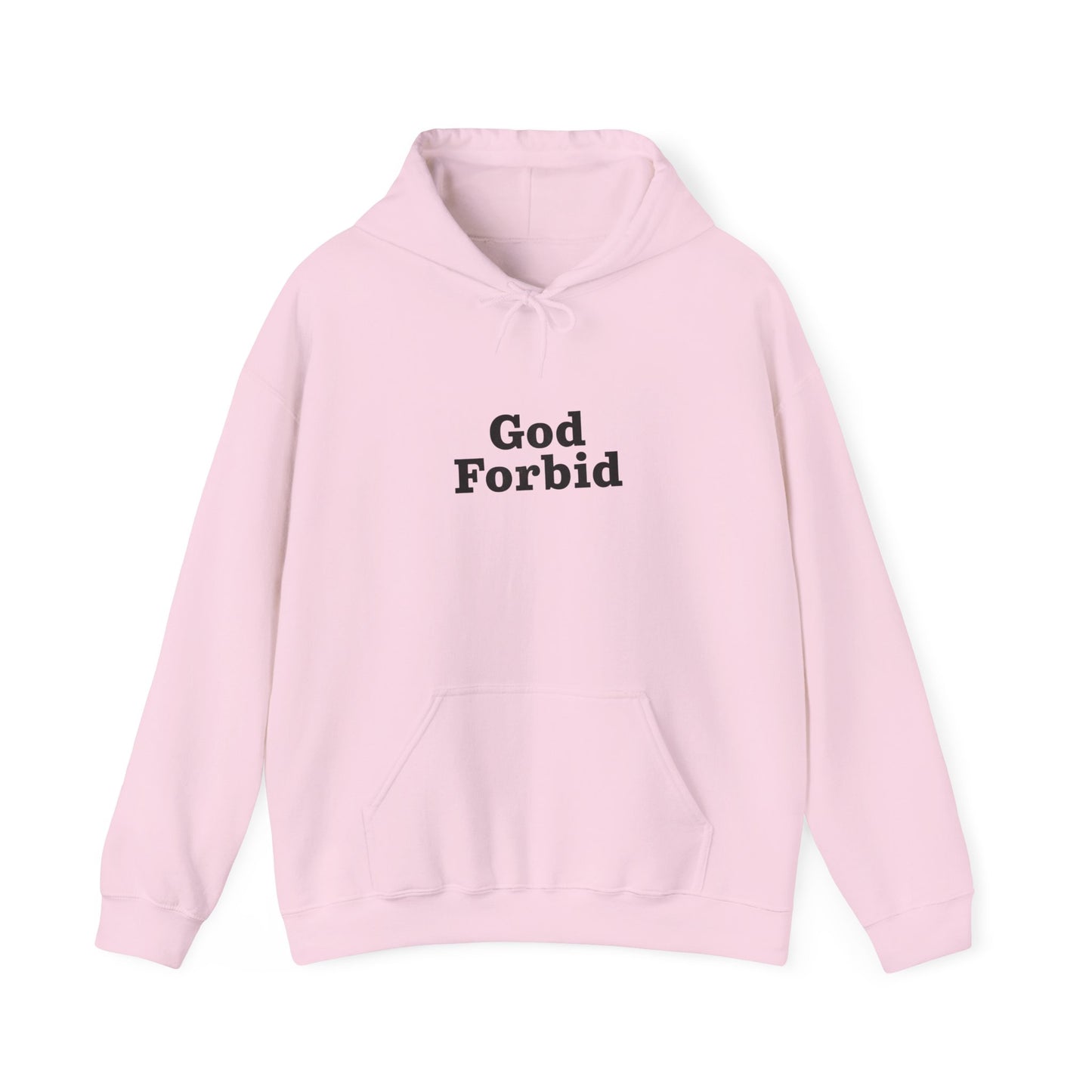 God Forbid Text Hoodie | Eco-Limited