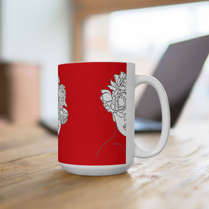 Floral Line Portrait Mug | Eco-Limited
