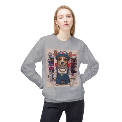 Lucky Street Pup Art Sweater | Eco-Limited
