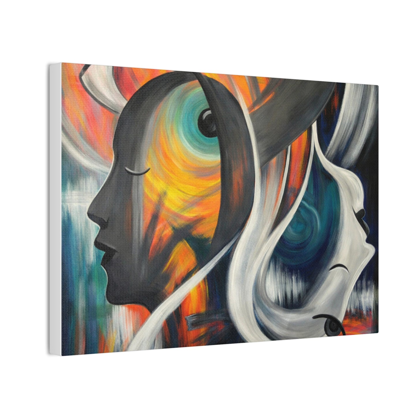 Abstract Expression Portrait Canvas | Eco-Limited