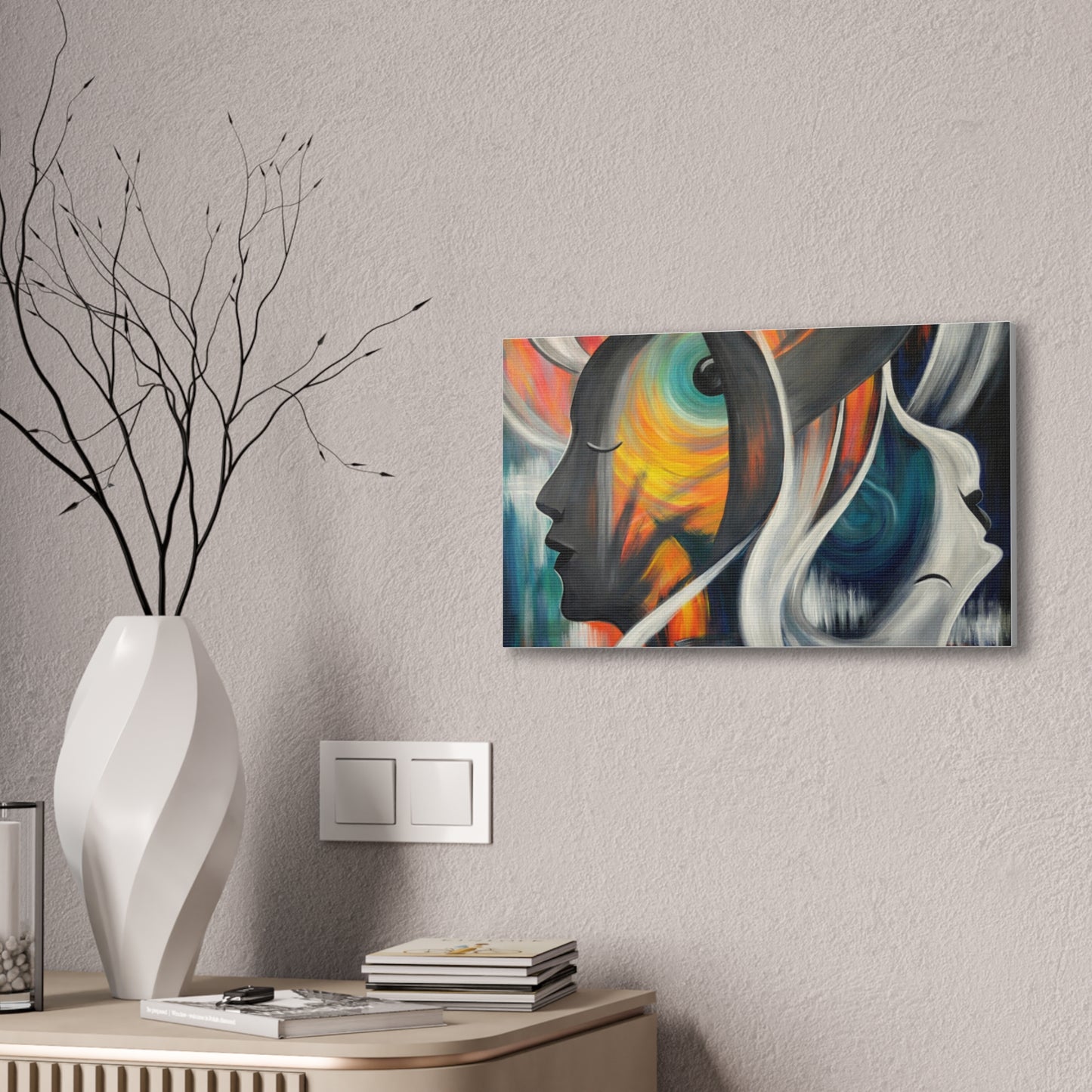 Abstract Expression Portrait Canvas | Eco-Limited