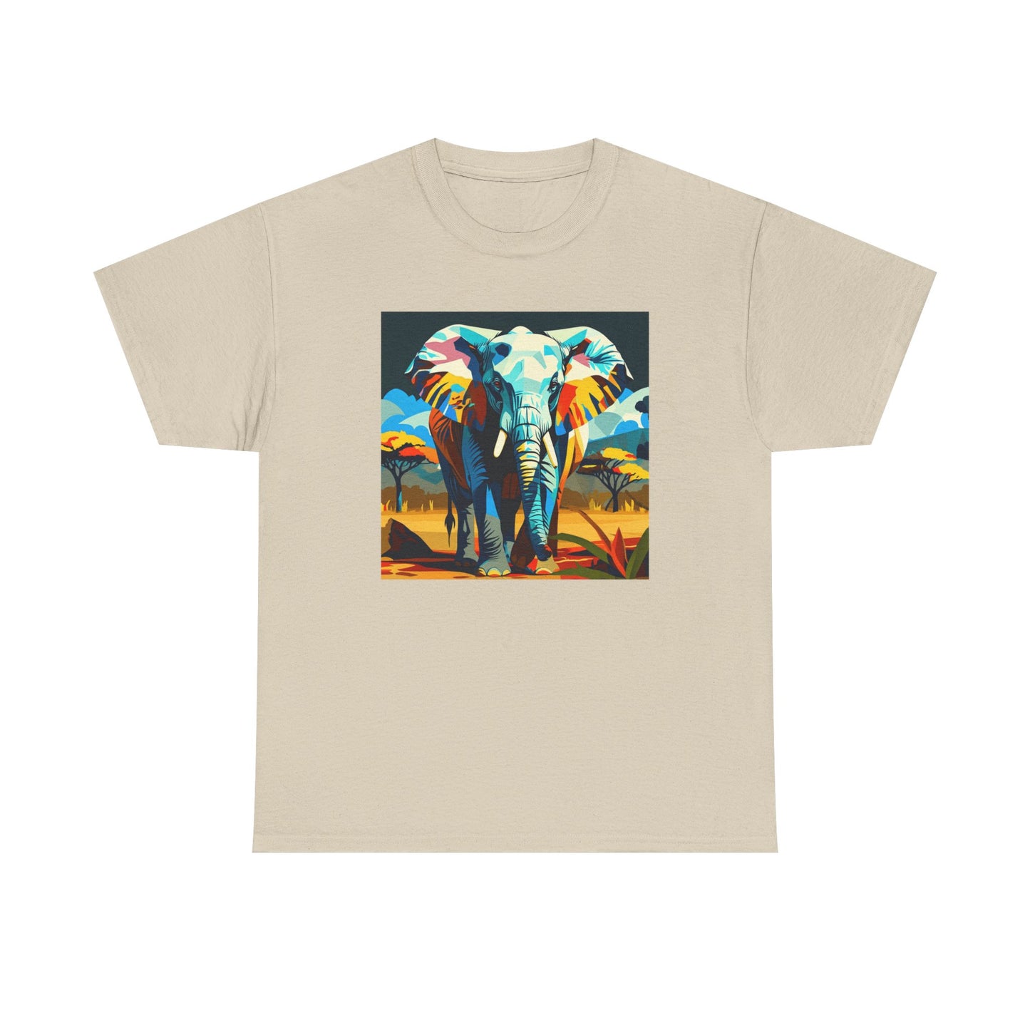 Colorful Elephant Art T-Shirt | Eco-Limited