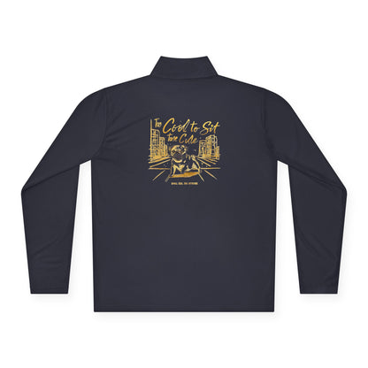 Too Cool To Sit Zip Pullover | Eco-Limited