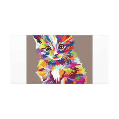 Vibrant Stretched Wall Art for Cat Lovers