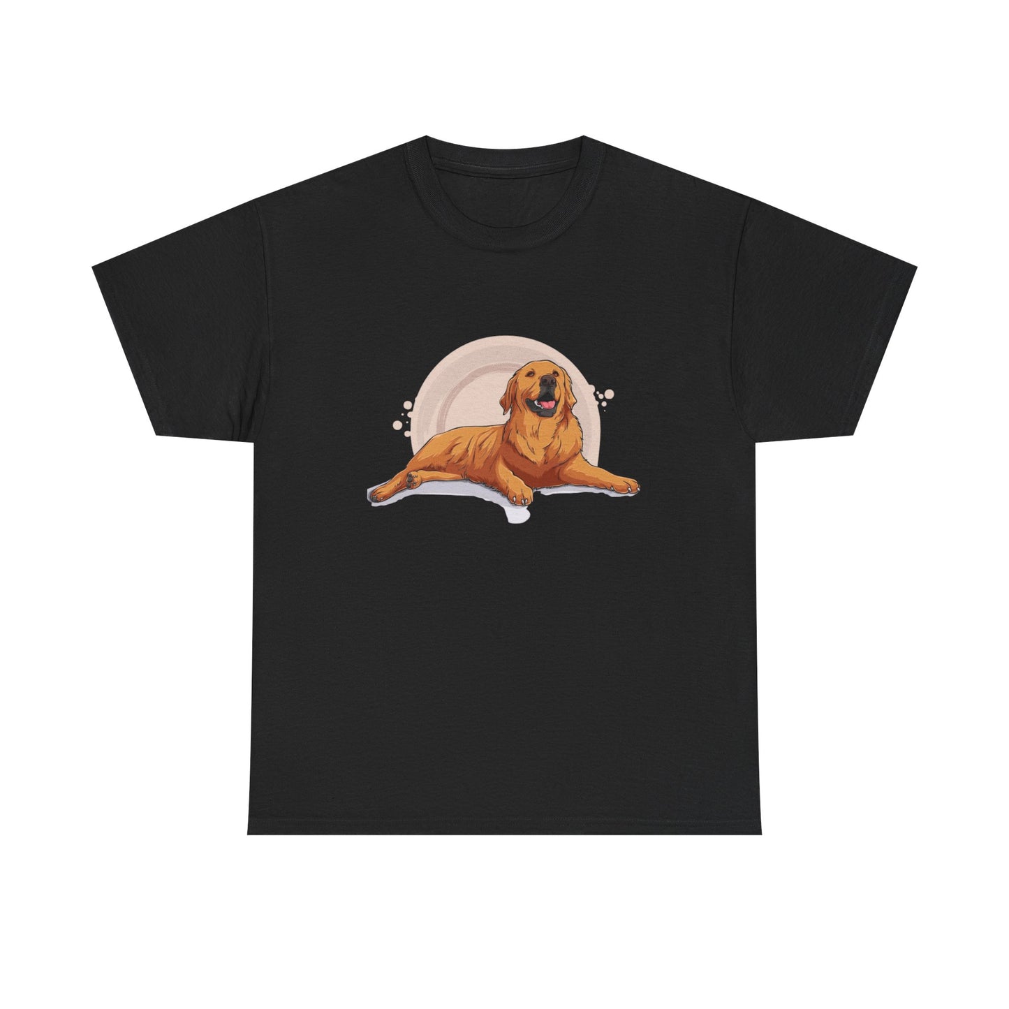 Golden Retriever Graphic Relaxed Tee|Eco-Friendly - Limited
