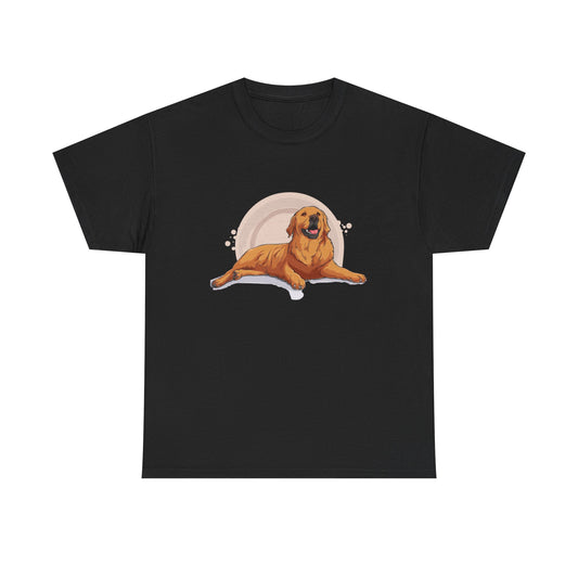 Golden Retriever Graphic Relaxed Tee|Eco-Friendly - Limited