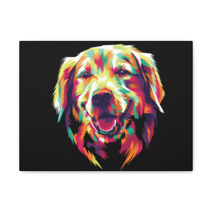 Color Burst Golden Smile Canvas | Eco-Limited