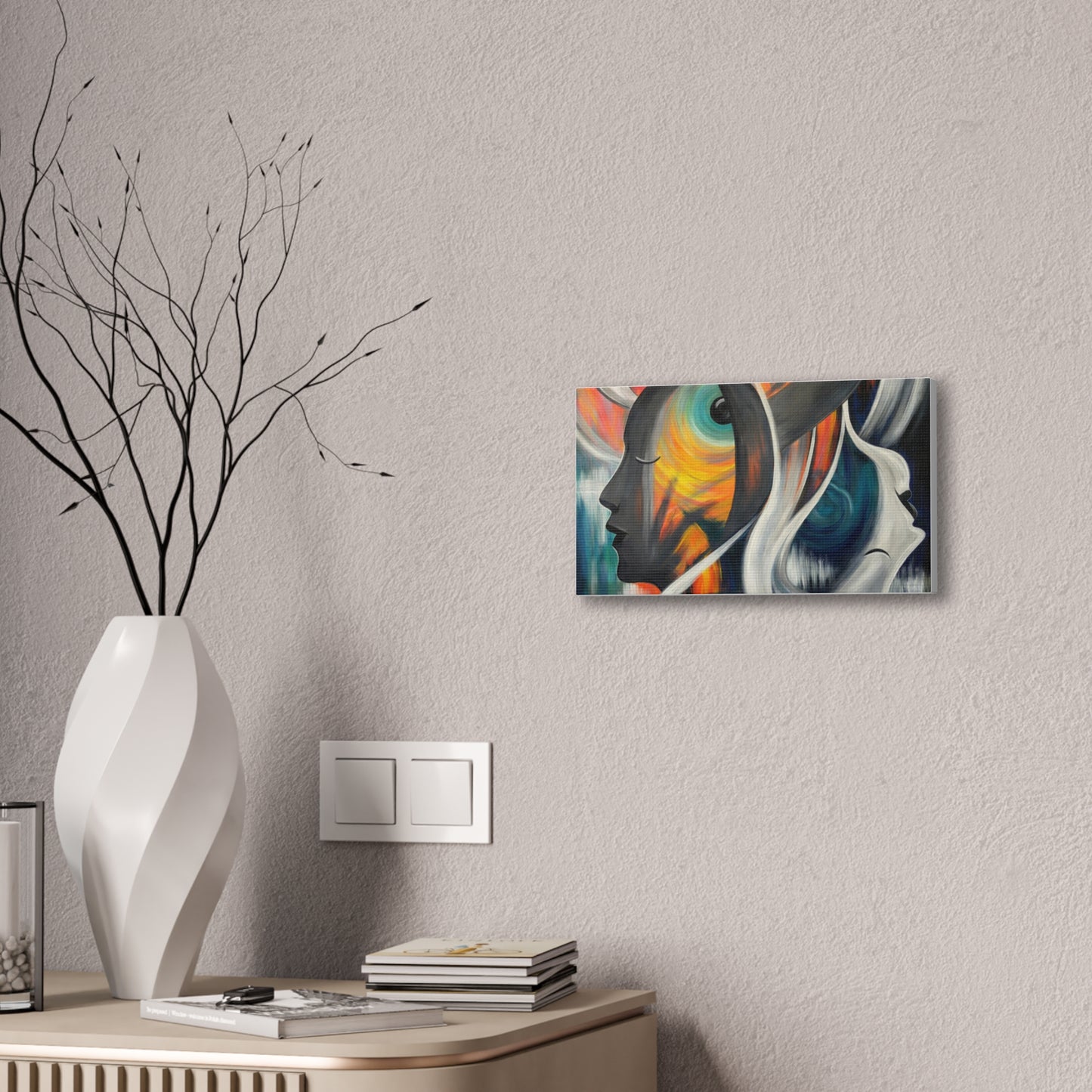 Abstract Expression Portrait Canvas | Eco-Limited