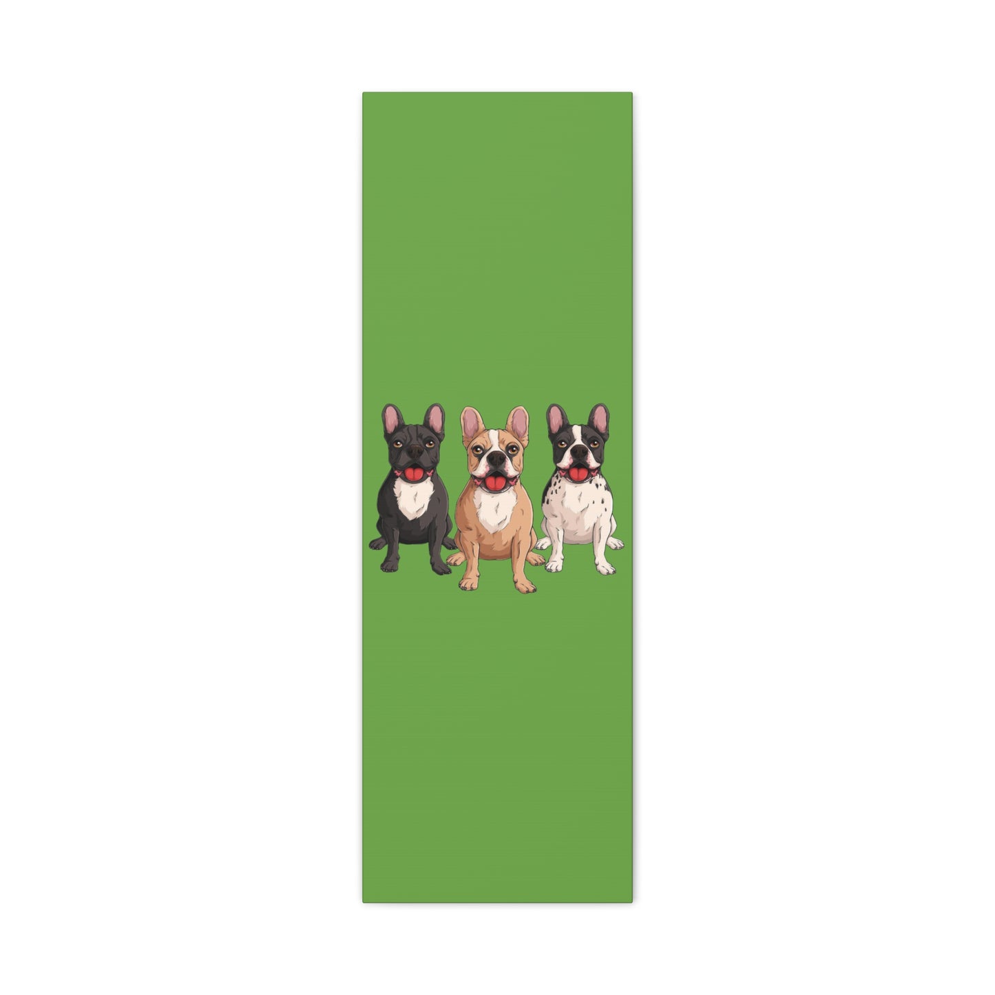 French Bulldog Trio Canvas Wall Art|Eco-Friendly - Limited