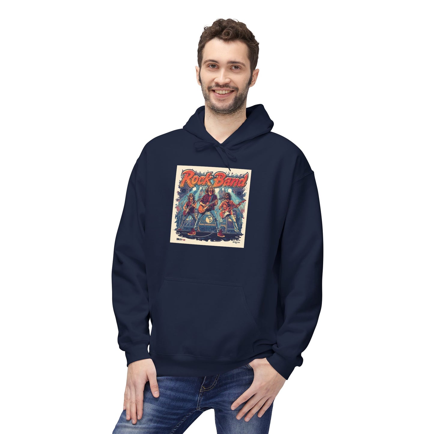 Retro Rock Band Vintage Poster Hoodie|Eco-Friendly - Limited