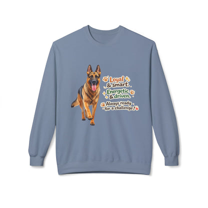 German Shepherd Character Sweatshirt | Eco-Limited