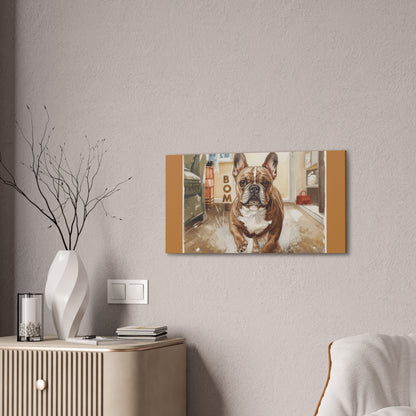 Happy Home Bulldog Canvas Art | Eco-Limited