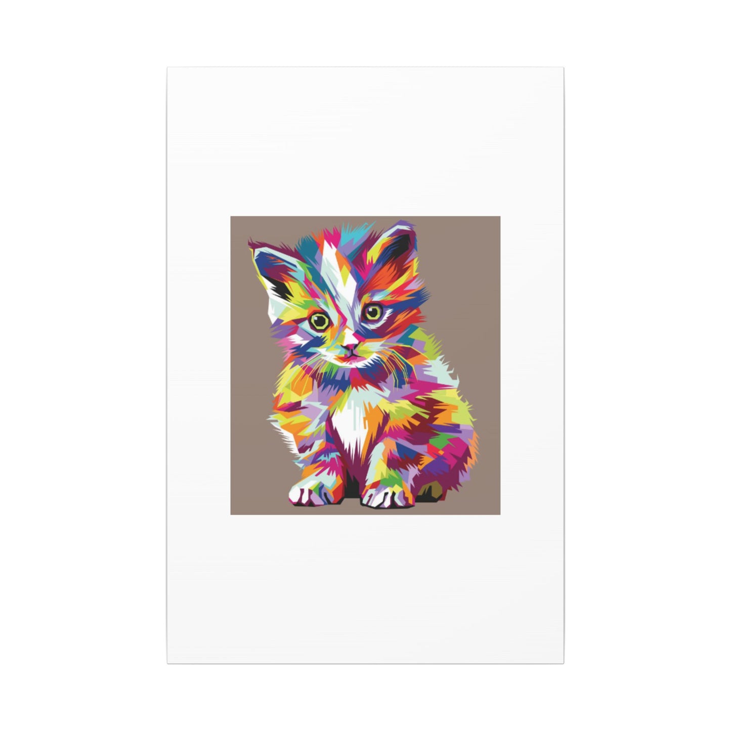 Vibrant Stretched Wall Art for Cat Lovers