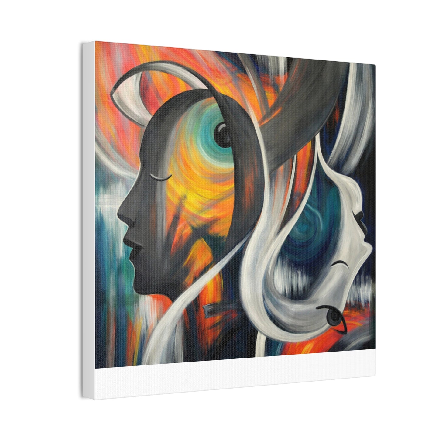 Abstract Expression Portrait Canvas | Eco-Limited