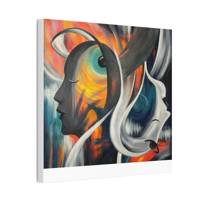Abstract Expression Portrait Canvas | Eco-Limited