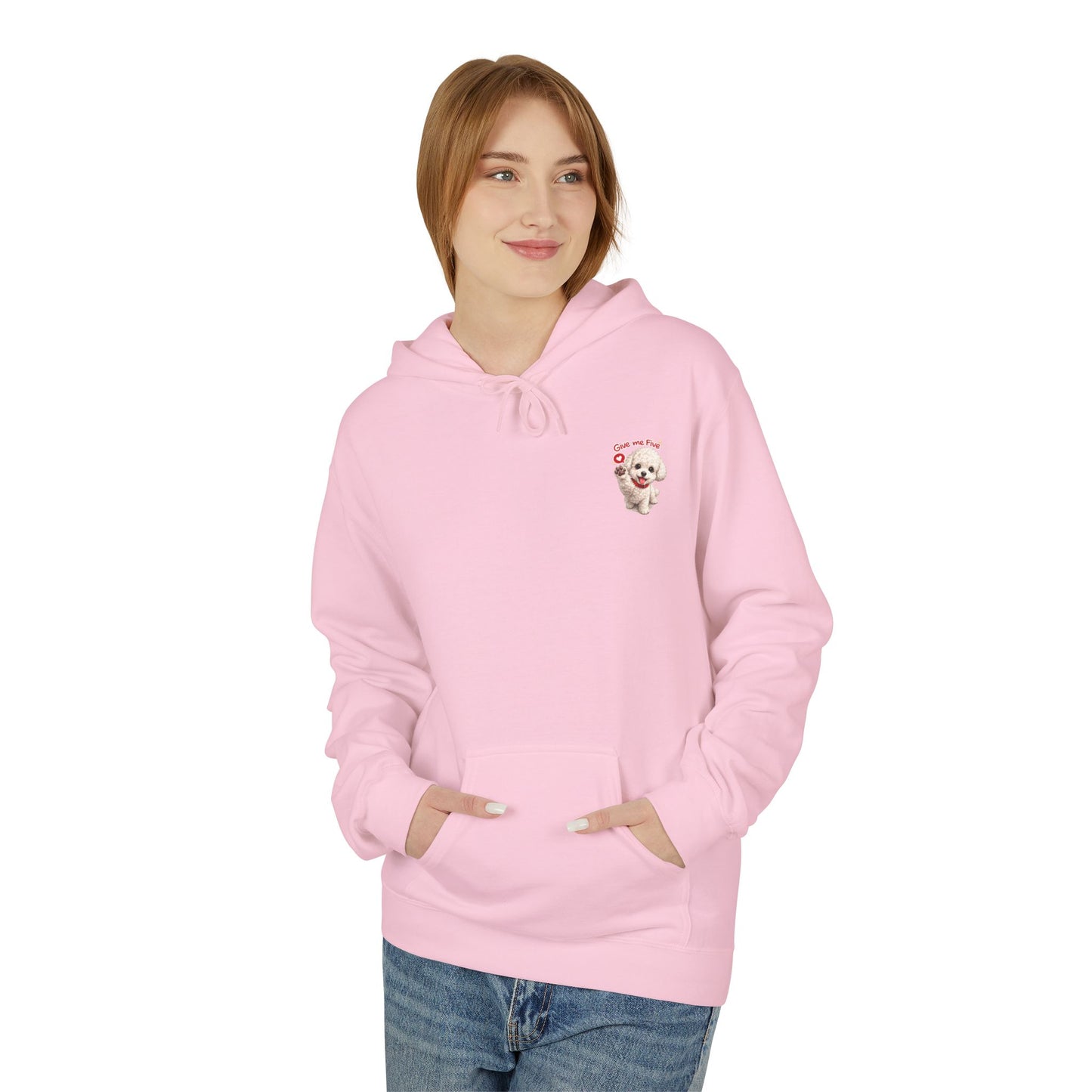 Cute Dog Give Me Five Hoodie | Eco-Limited
