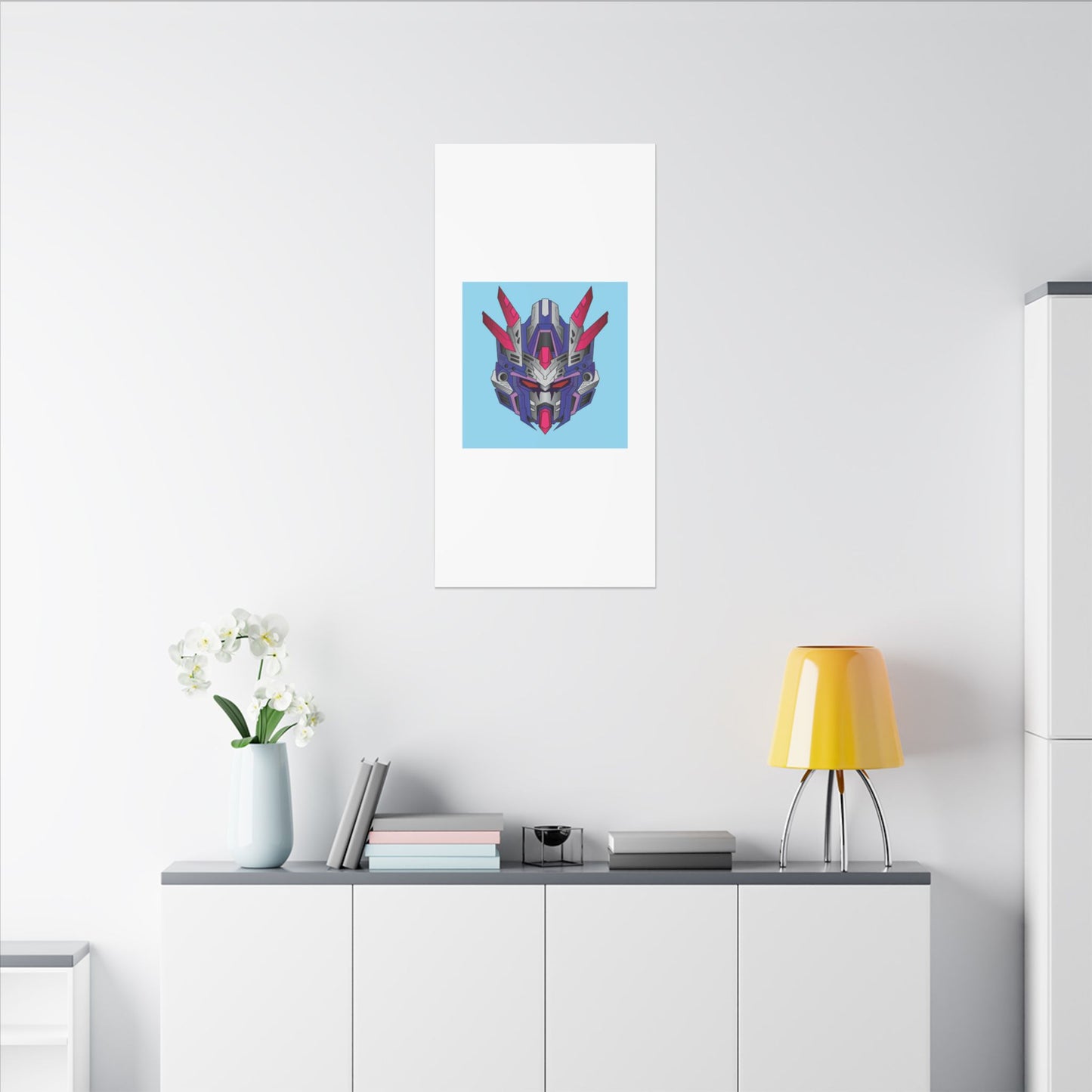 Mecha Warrior Helmet Organic Canvas