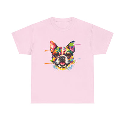 Colorful French Bulldog Art T-Shirt | Eco-Limited