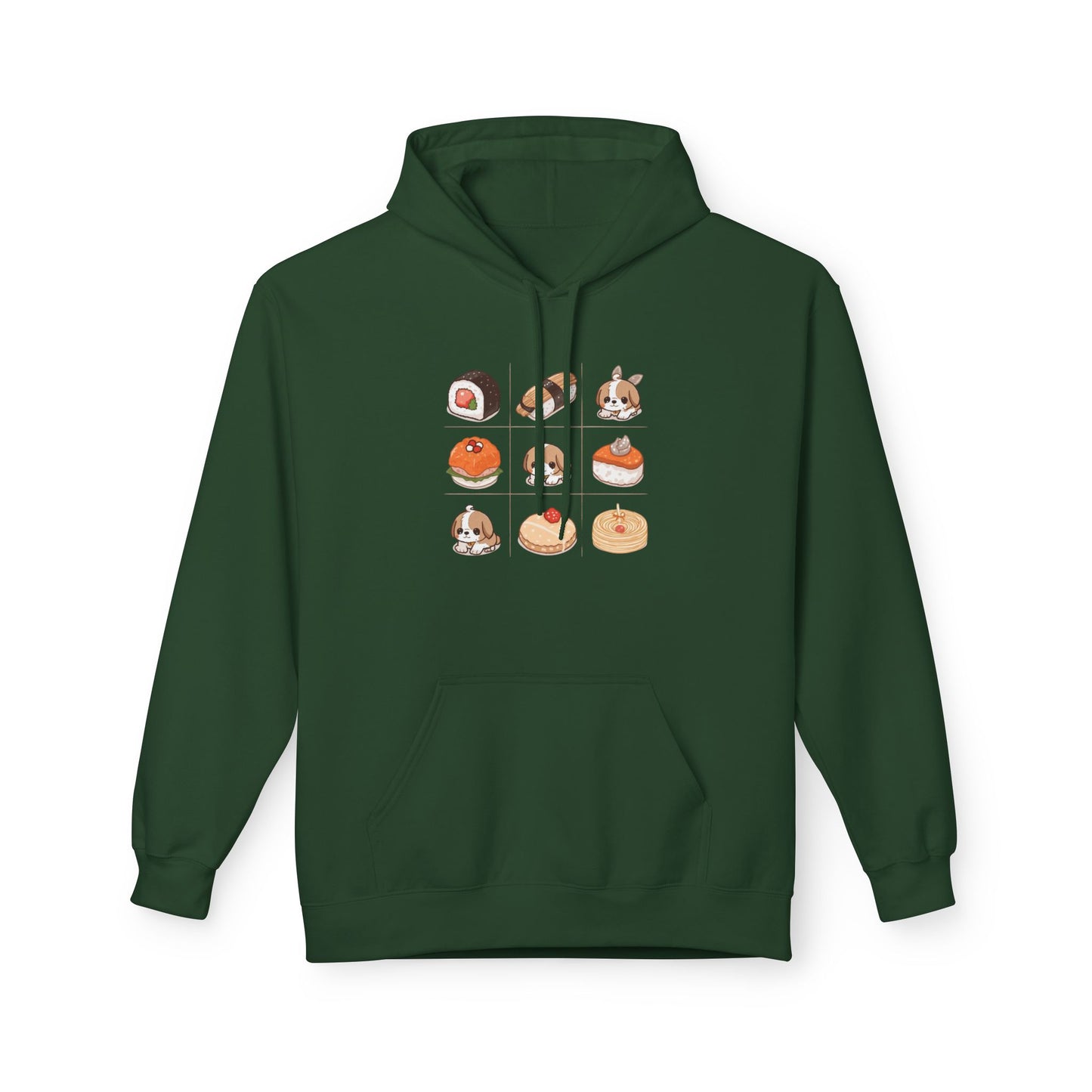 Lucky Bento Puppy Grid Hoodie | Eco-Limited