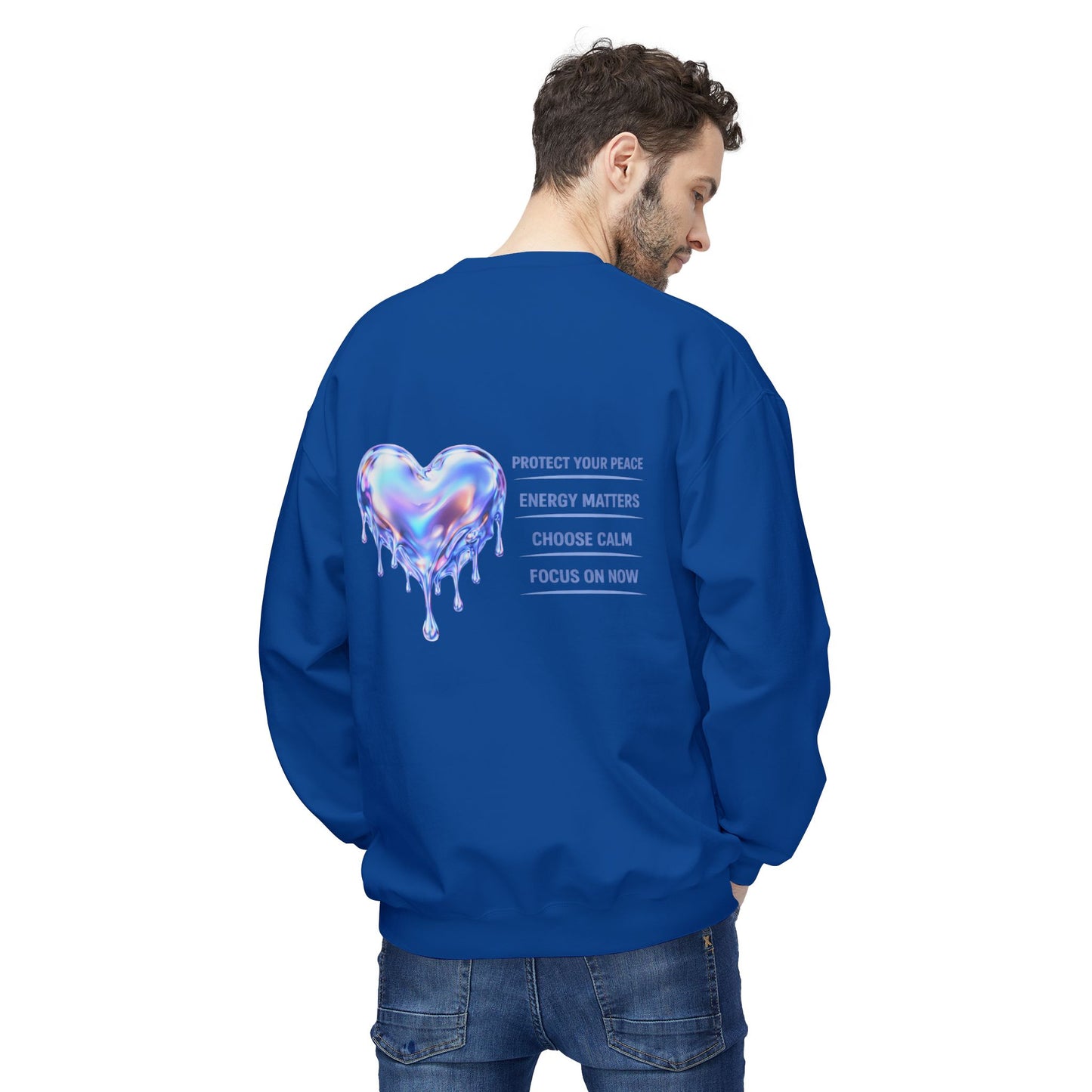 Protect Your Peace Heart Sweatshirt | Eco-Limited