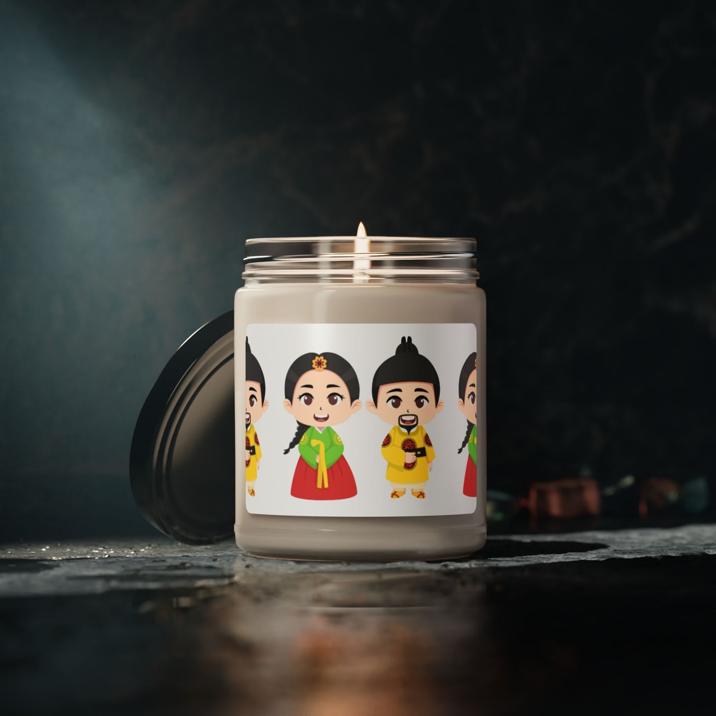 Diwali Festival Characters Soy Candle (9oz)|Eco-Friendly - Limited -organic
