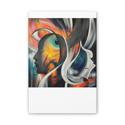 Abstract Expression Portrait Canvas | Eco-Limited