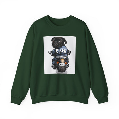 Biker Pug Graphic Sweater | Eco-Limited