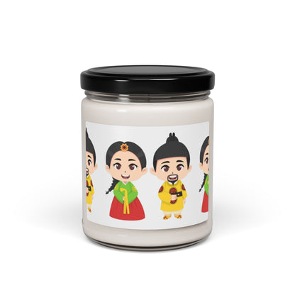 Diwali Festival Characters Soy Candle (9oz)|Eco-Friendly - Limited -organic