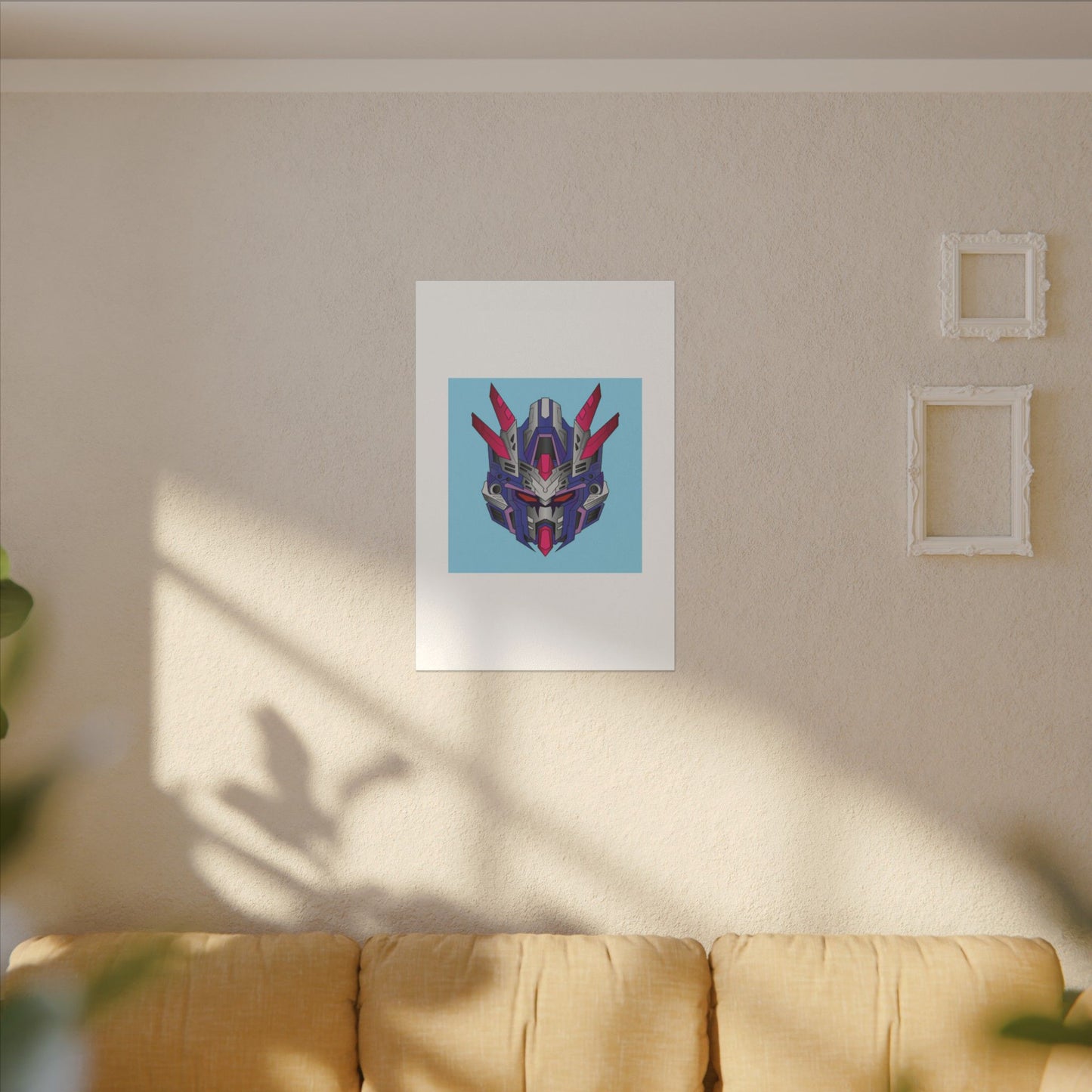 Mecha Warrior Helmet Organic Canvas