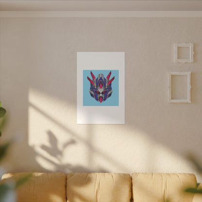 Mecha Warrior Helmet Organic Canvas