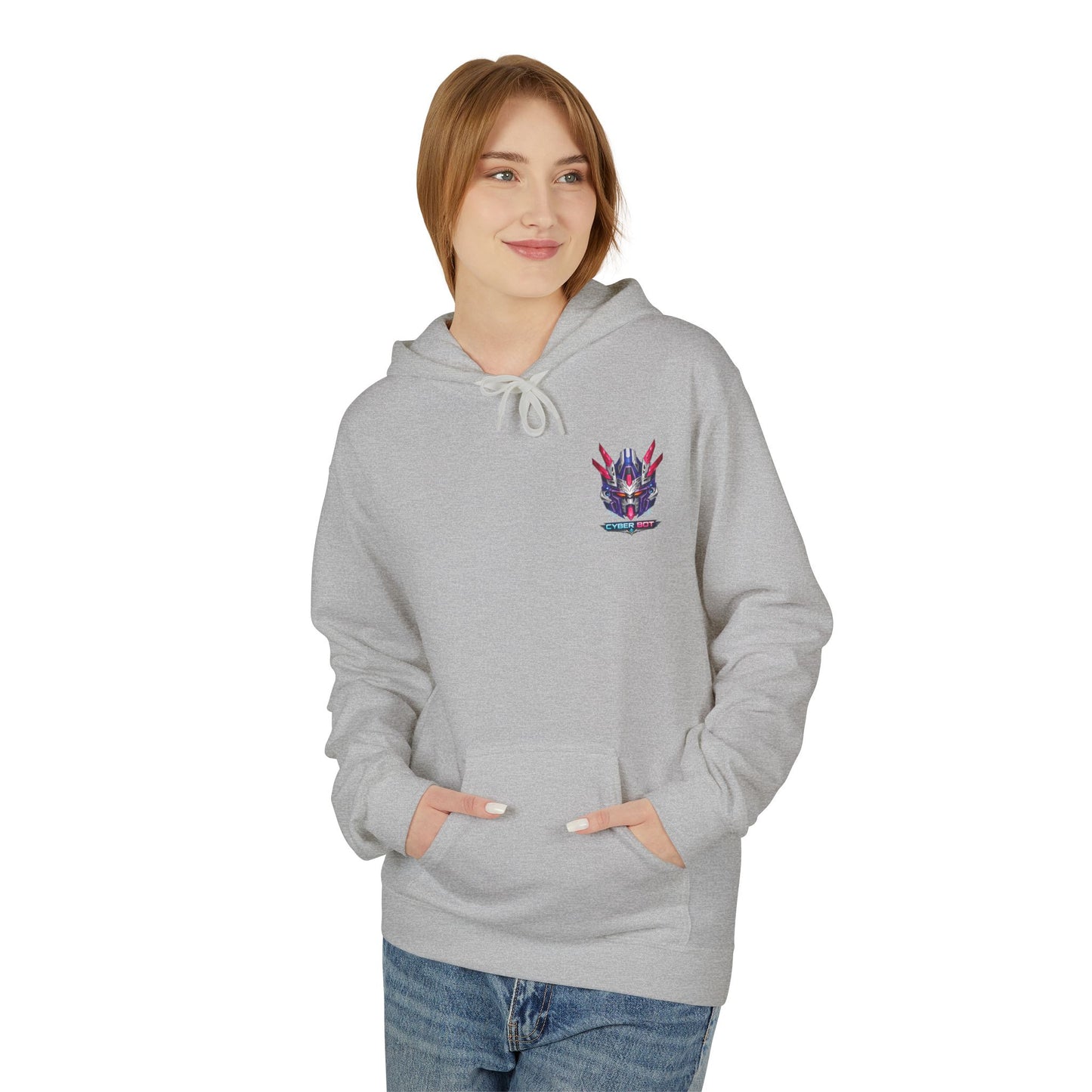 Cyber Robot Emblem Hoodie | Eco-Limited
