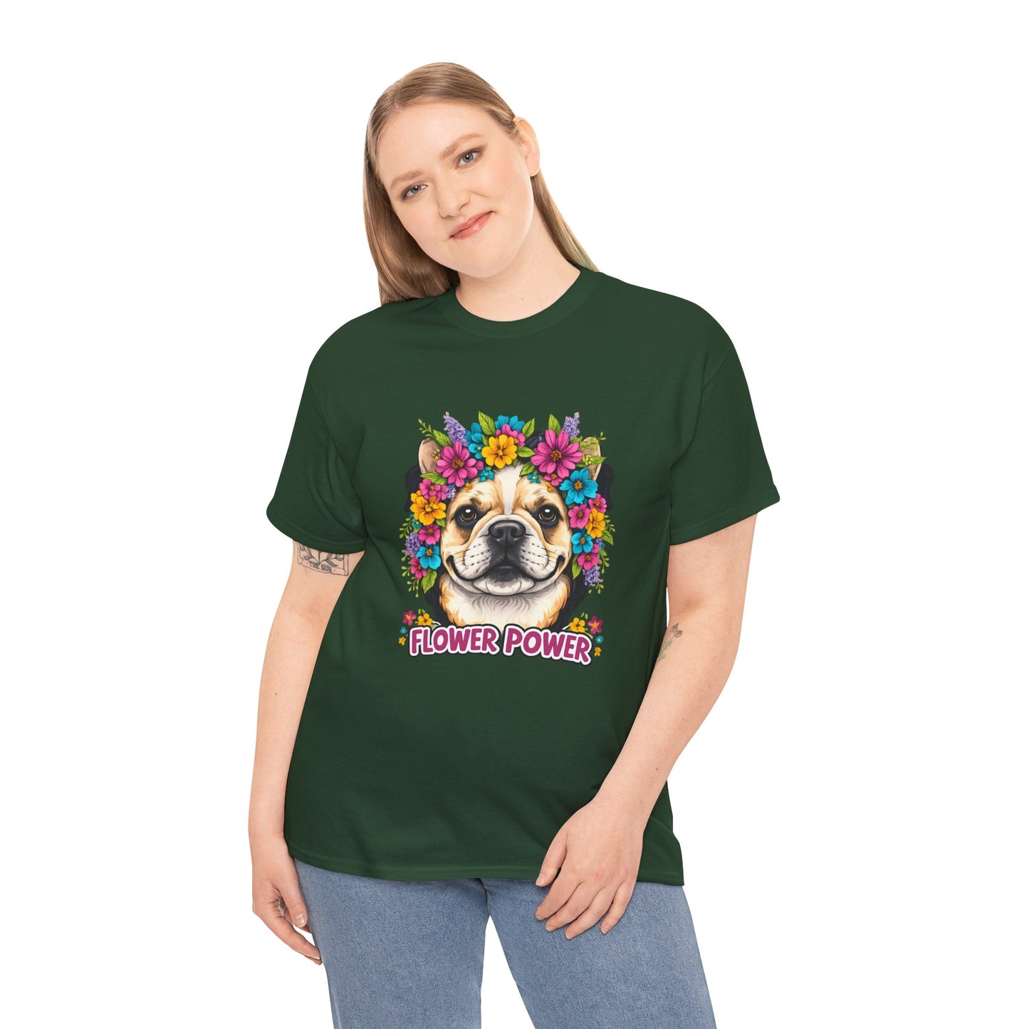 Flower Power Vintage Dog T Shirt | Eco - Limited