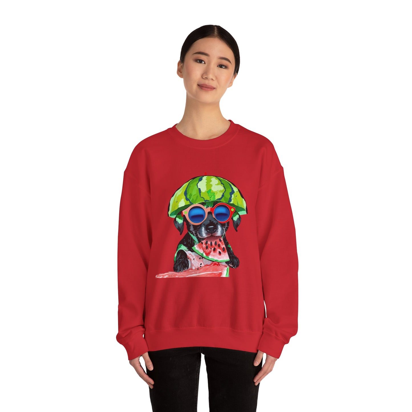 Dog in Helmet & Sunglasses Sweatshirt|Eco-Friendly - Limited