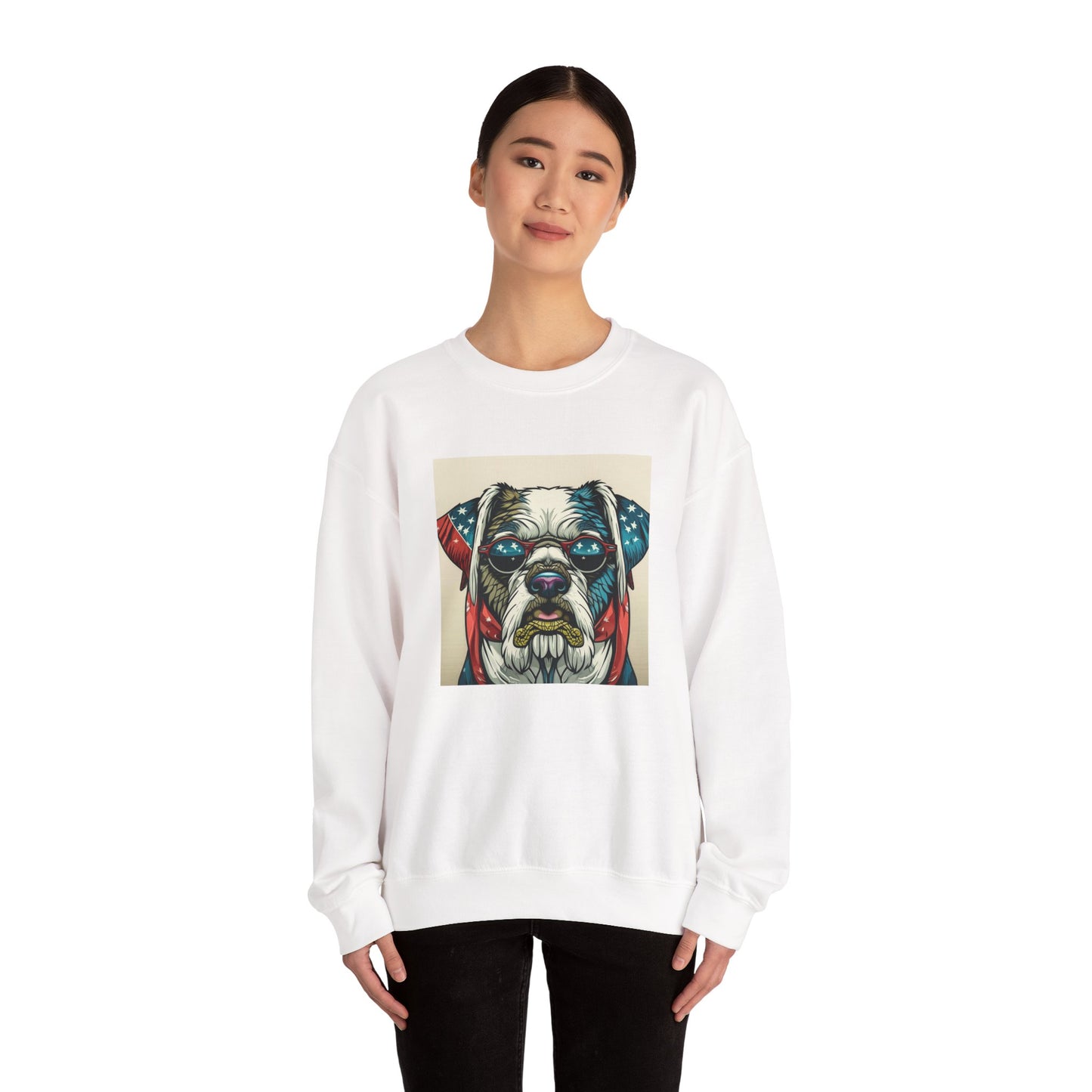 Patriot Dog Portrait Sweatshirt | Eco - Limited