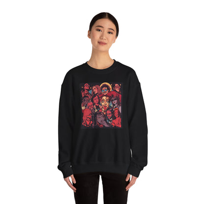 Rock Band Faces Art Sweater | Eco-Limited