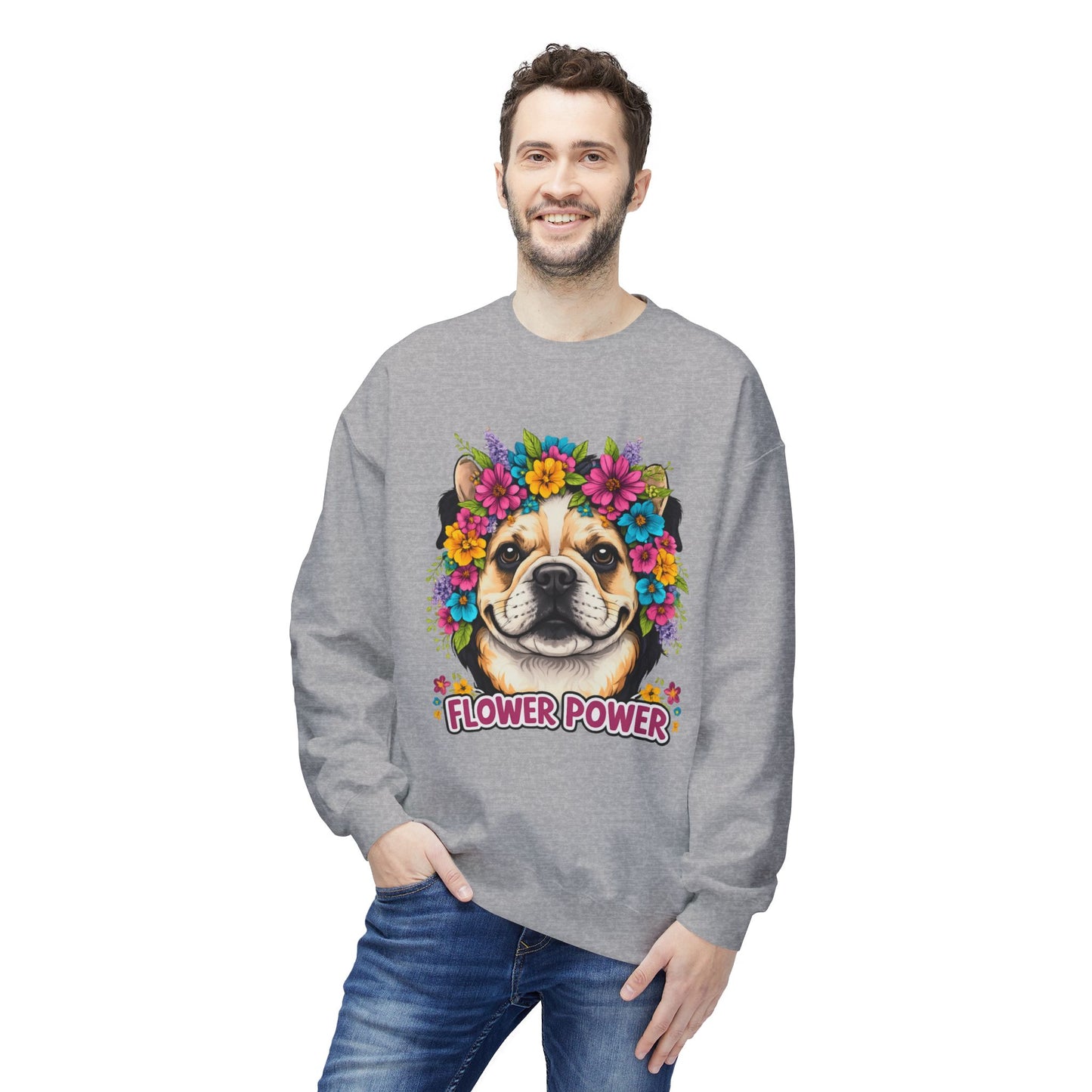 Flower Power Vintage Dog Sweater | Eco - Limited