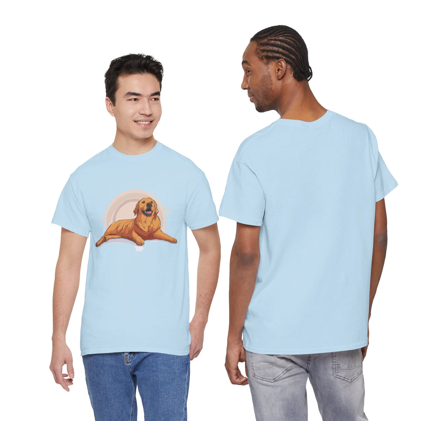 Golden Retriever Graphic Relaxed Tee|Eco-Friendly - Limited