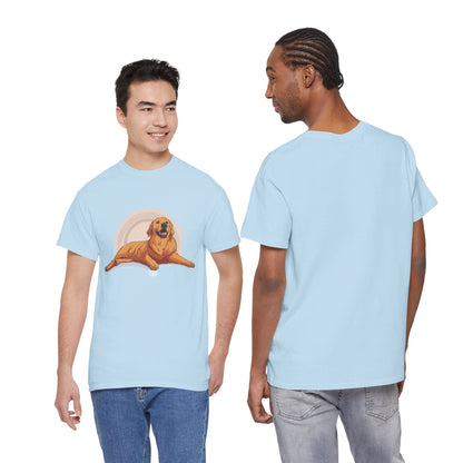 Golden Retriever Graphic Relaxed Tee|Eco-Friendly - Limited