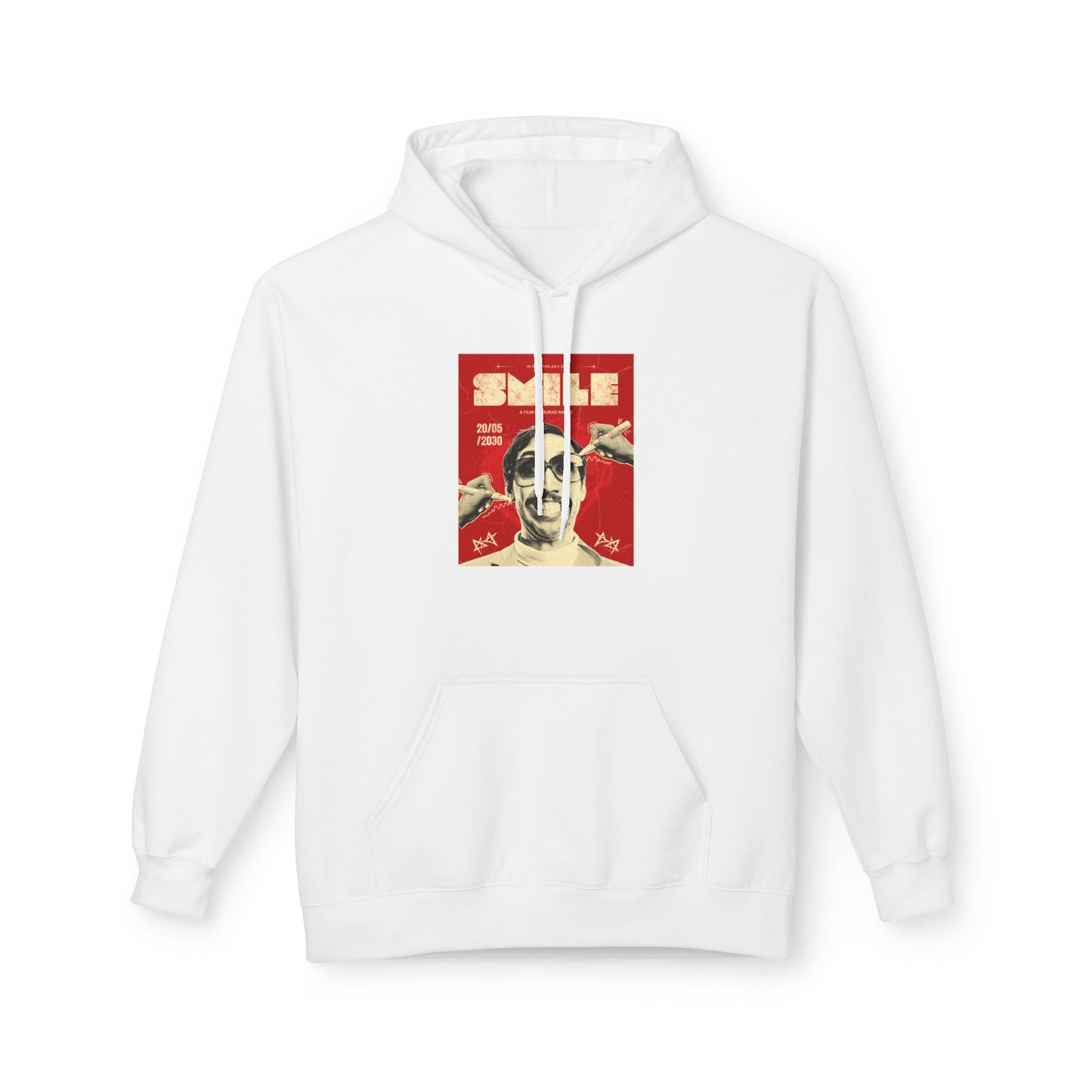 Bold Red Poster Graphic Hoodie | Street Art Edition