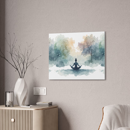 Peace Within Meditation Canvas Wall Art | Eco-Limited