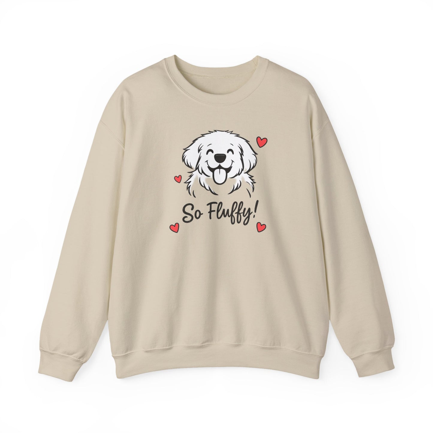 So Fluffy Puppy Graphic Sweatshirt | Eco-Limited