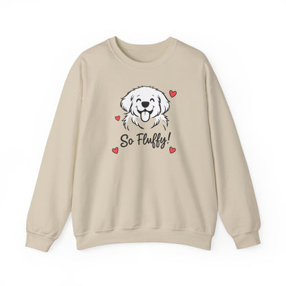 So Fluffy Puppy Graphic Sweatshirt | Eco-Limited