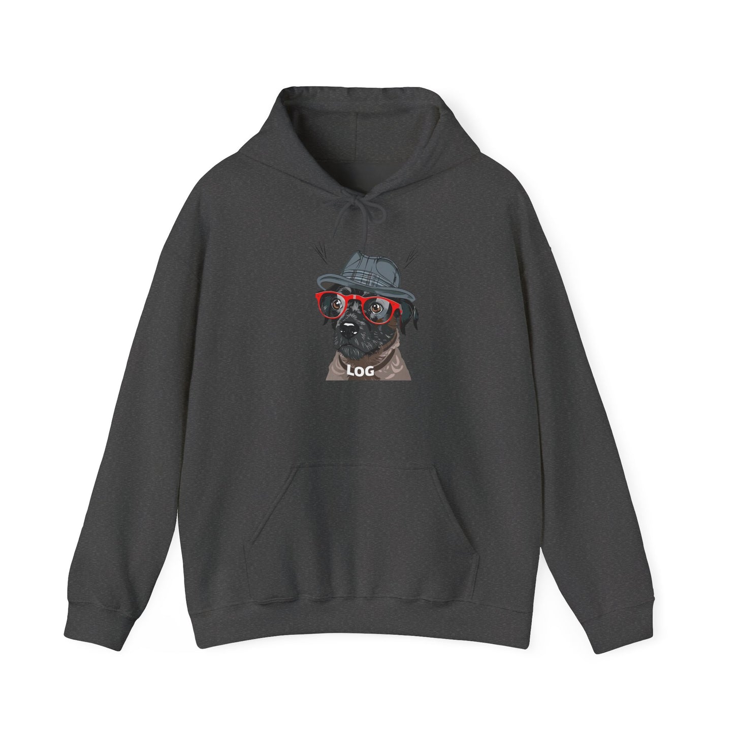 Hipster Pug Illustration Hoodie | Eco-Limited