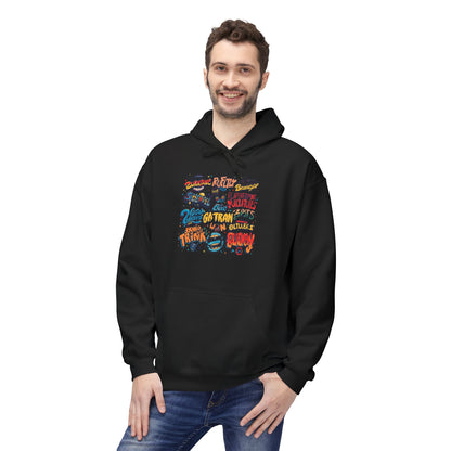 Retro Sticker Collage Graphic Hoodie|Eco-Friendly - Limited