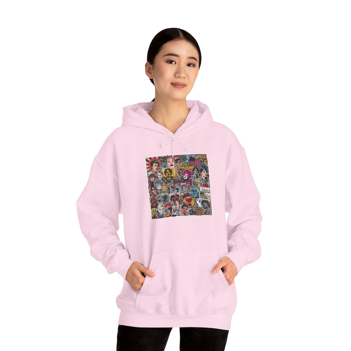 Rock Collage Street Art Hoodie | Eco-Limited