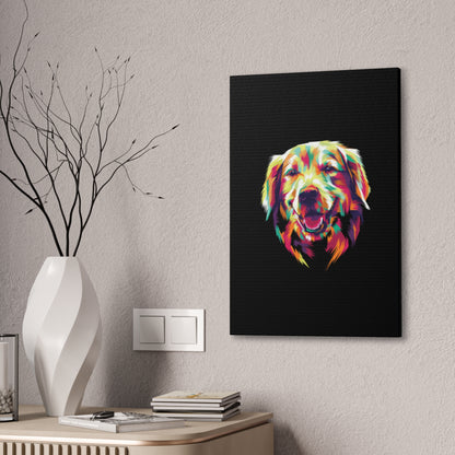 Color Burst Golden Smile Canvas | Eco-Limited