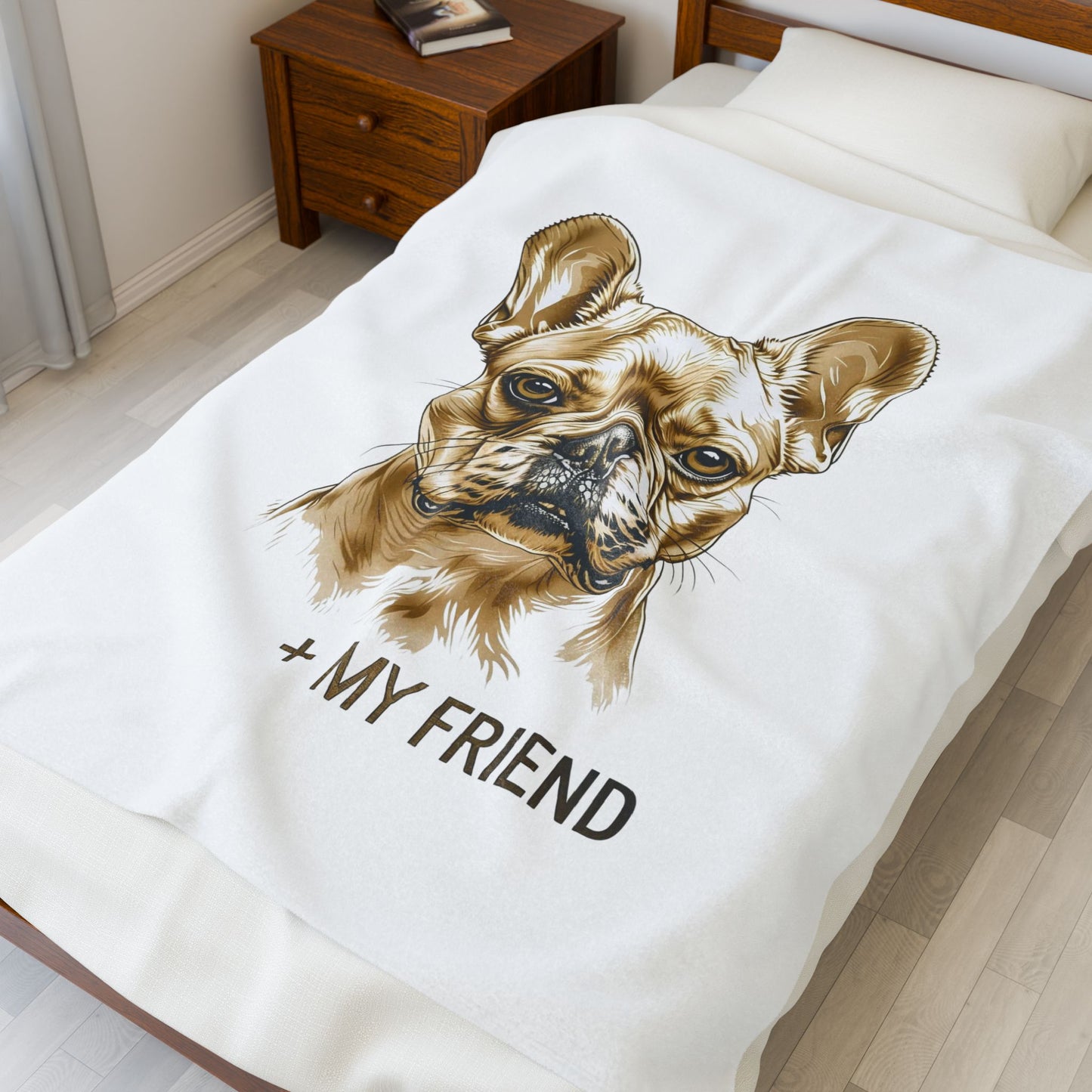 French Bulldog My Friend Blanket | Cozy Home Edition