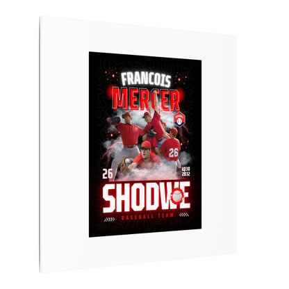 Baseball Team Player Poster