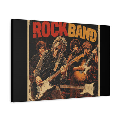 Rock Band Vintage Canvas Wall Art | Eco - Limited