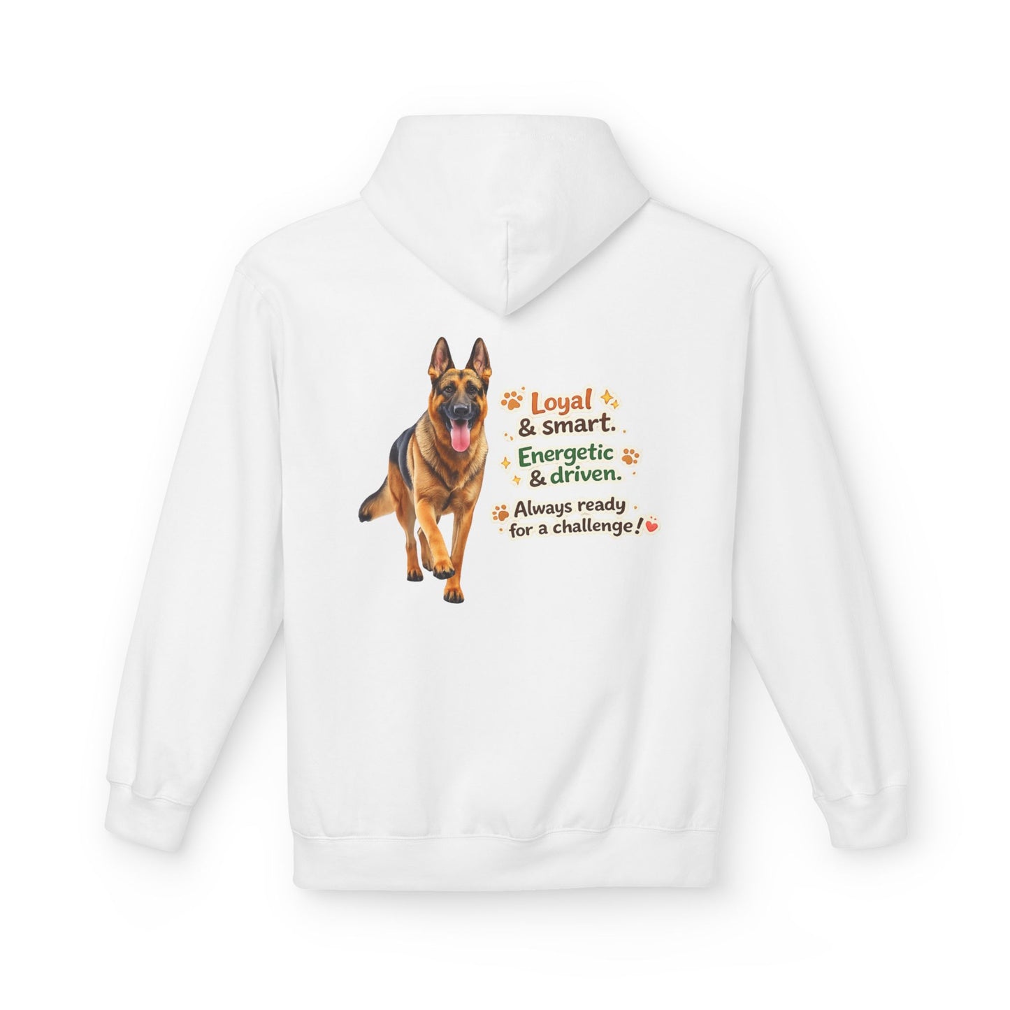 German Shepherd Character Hoodie | Eco-Limited